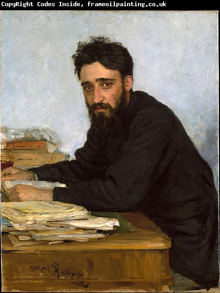 Ilya Repin Portrait of writer Vsevolod Mikhailovich Garshin